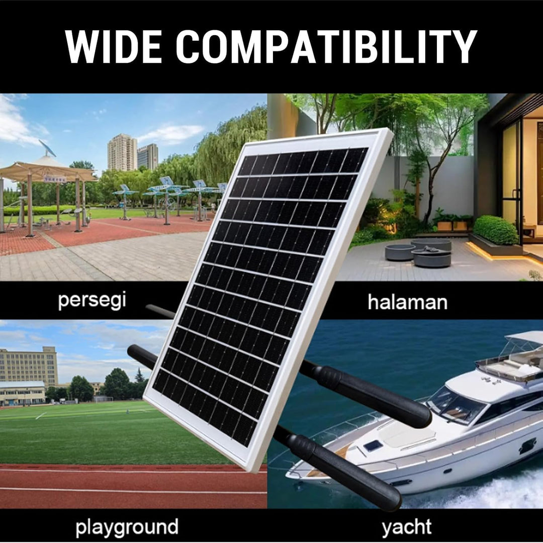 Ejoyous Solarbetriebener 4G LTE Modem Router mit 25600mAh 15W Solarpanel IP66 wasserdicht bis 50m Re