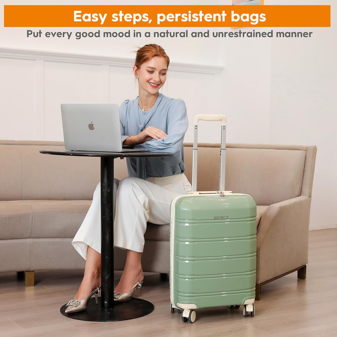 Joyway Kofferset 5tlg Hartschale mit 4 Rollen und TSA-Schloss Der Gepäcksets Enthält 1 Kosmetikkoffe