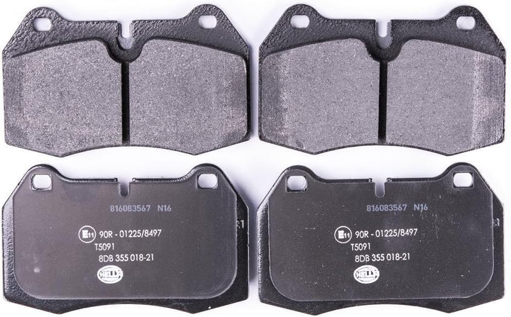 HELLA PAGID 8DB 355 018-211 Bremsbelagsatz - T5091 - Dicke/Stärke: 18mm - Bremssystem: Brembo - für