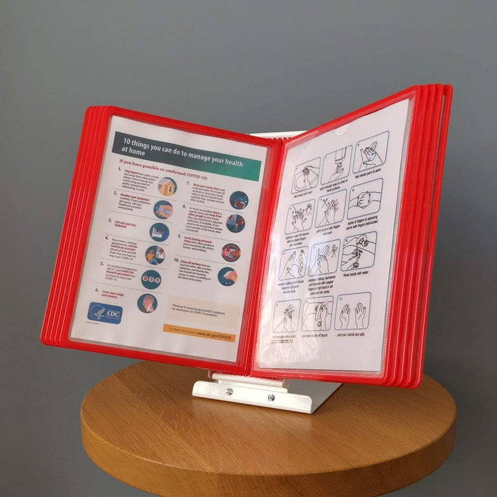 Leviatan Sichttafel Panel A4, PP 10er Packung, Rot Panel rote, Panel rote