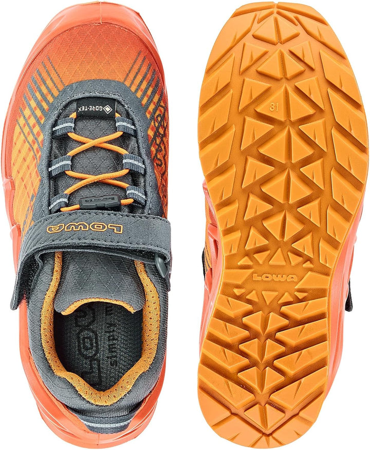 LOWA Halbschuh MERGER GTX JUNIOR VCR LO [2024] 28 EU Flame Mango, 28 EU Flame Mango