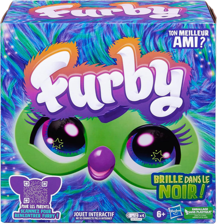 Furby Galaxie, interaktives Plüschtier, leuchtet im Dunkeln, französische Version