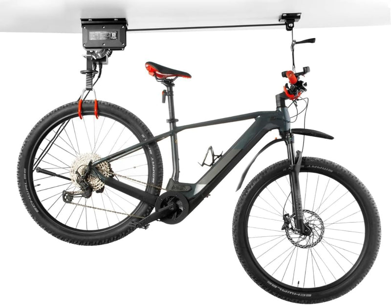 Pallit Elektrischer Fahrradlift BIKELIFT | 100 kg Tragkraft | 3000 mm Hubhöhe | Fahrradhalterung für