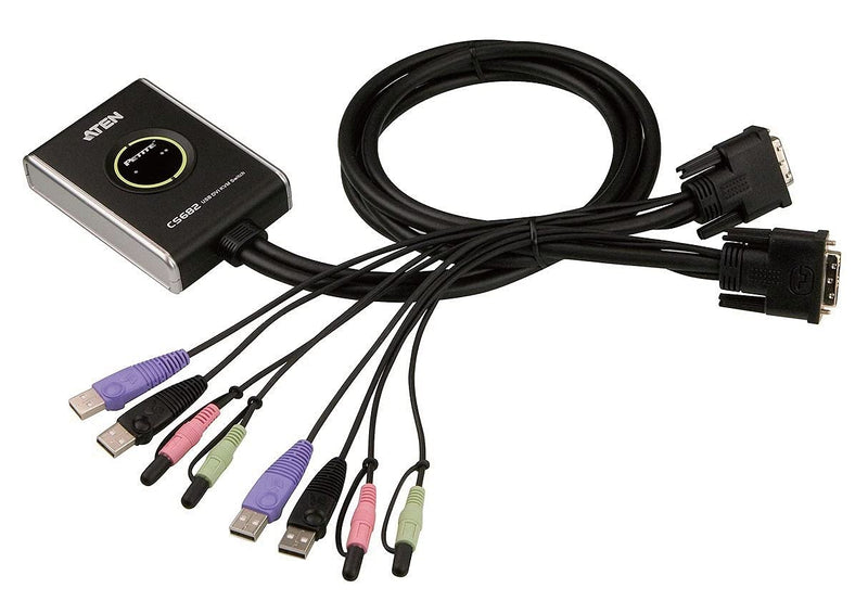 Aten CS682 USB 2.0-DVI-KVM-Switch mit 2 Ports