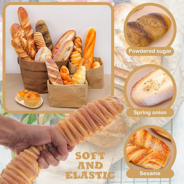 Gresorth 47cm Künstliche Lang Brot Requisite Gefälschte Baguette Simulation Lebensecht Nachspeise fü