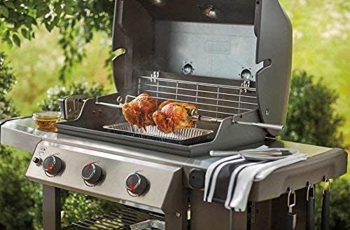 Weber 7654 Drehspiess für Genesis 300 Serie, Schwarz, 69 x 10 x 14 cm, 69 x 10 x 14 cm