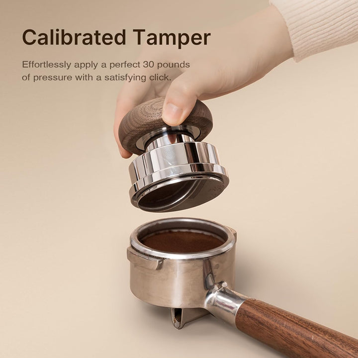 TIMEMORE Espresso Tamper-Set 58,4 mm mit WDT-Werkzeug, selbstnivellierendem Tamper und Gravity-Distr