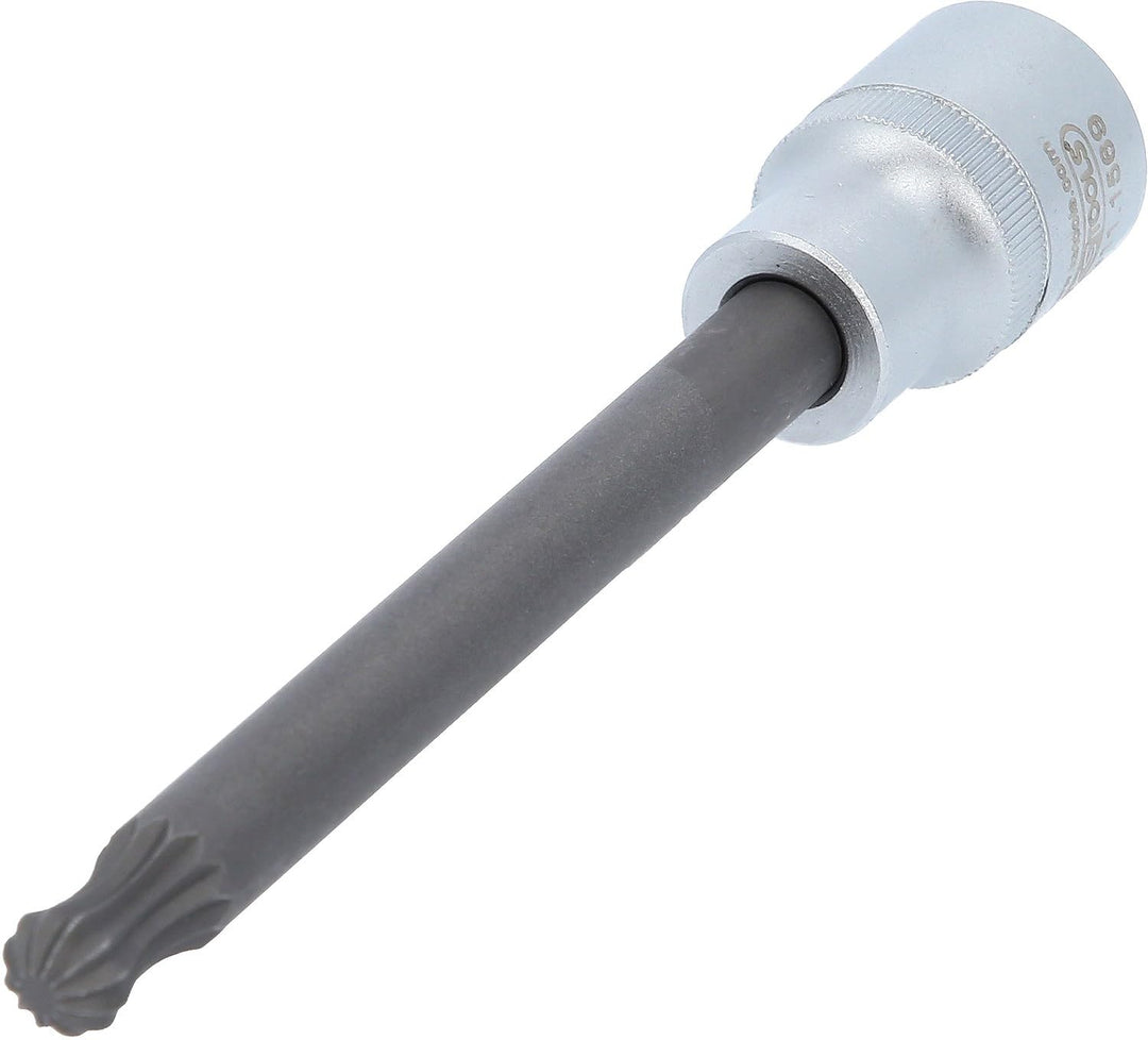 KS TOOLS 1/2" Spezial-Bit-Stecknuss, Vielzahn-Schrauben, Kugelkopf, 10 mm