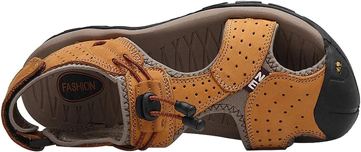 rismart Herren Closed Zu Draussen Sport Trekking Schuhe Leder Sandalen 39 EU Vortrag, 39 EU Vortrag