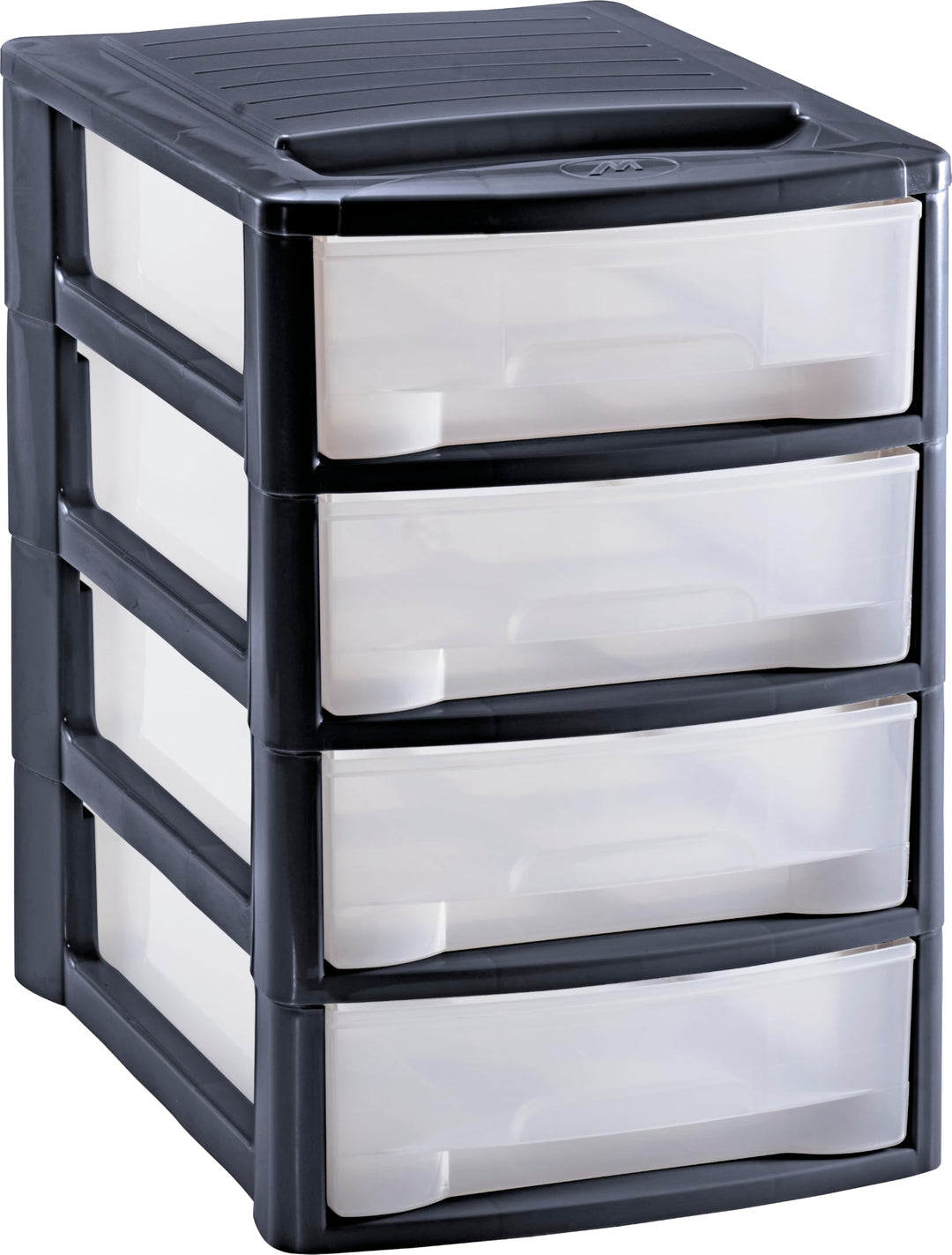 M home by Mazzei Mondex Schubladenbox DIN A4 Box mit 4 Schubladen aus Kunststoff PLS 6132 Organizer