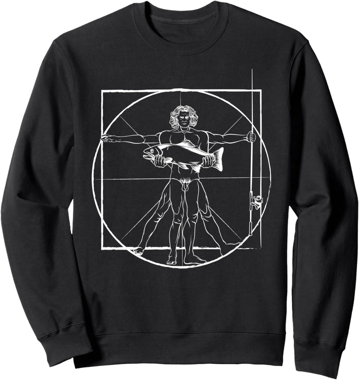 Fische Angeln mit Lustigen Karpfen Fischer Angler Sweatshirt
