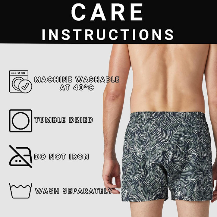 5Mayi Mens Boxers Shorts Multipack Woven Mens Underwear Pack Cotton Plaid Men's Boxers L B: Grüne 5e
