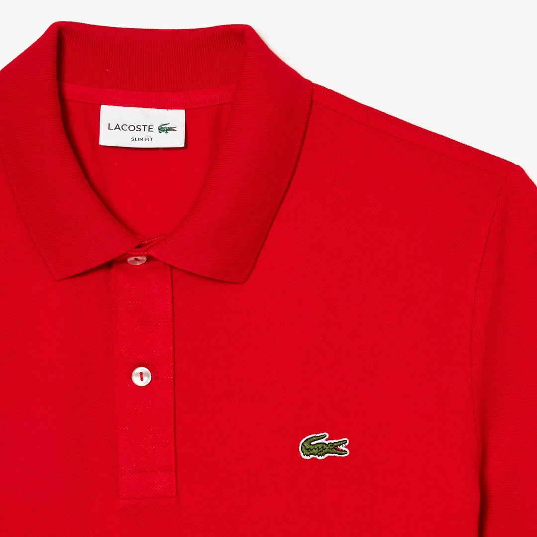 Lacoste Herren Polo-Shirt Kurzarm PH4012, Männer Polo-Hemd,2 Knopf,Slim Fit XS Rot (Rouge), XS Rot (