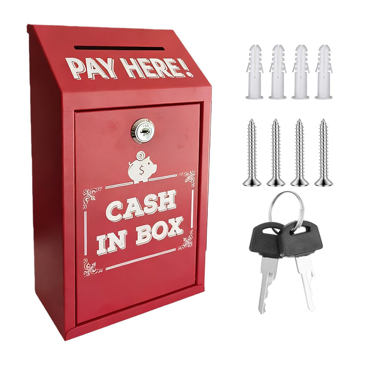 Metall-Spendenbox, Spendenbox Aus Metall Mit Schlüssel, Geldkassette Abschliessbar, Sichere Vorschla