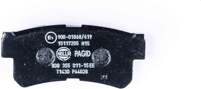 HELLA PAGID 8DB 355 011-151 Bremsbelagsatz - T1430 - Dicke/Stärke: 15.2mm - Bremssystem: Akebono - m