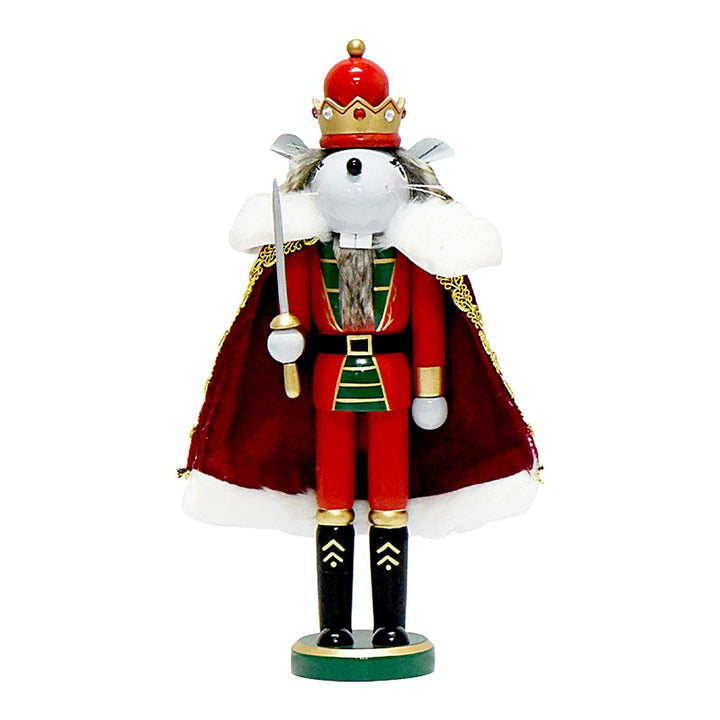 Generisch Maus König Nussknacker 30cm Ratte Nussknacker Figur Weihnachtsdeko Lustig Nussknacker Weih