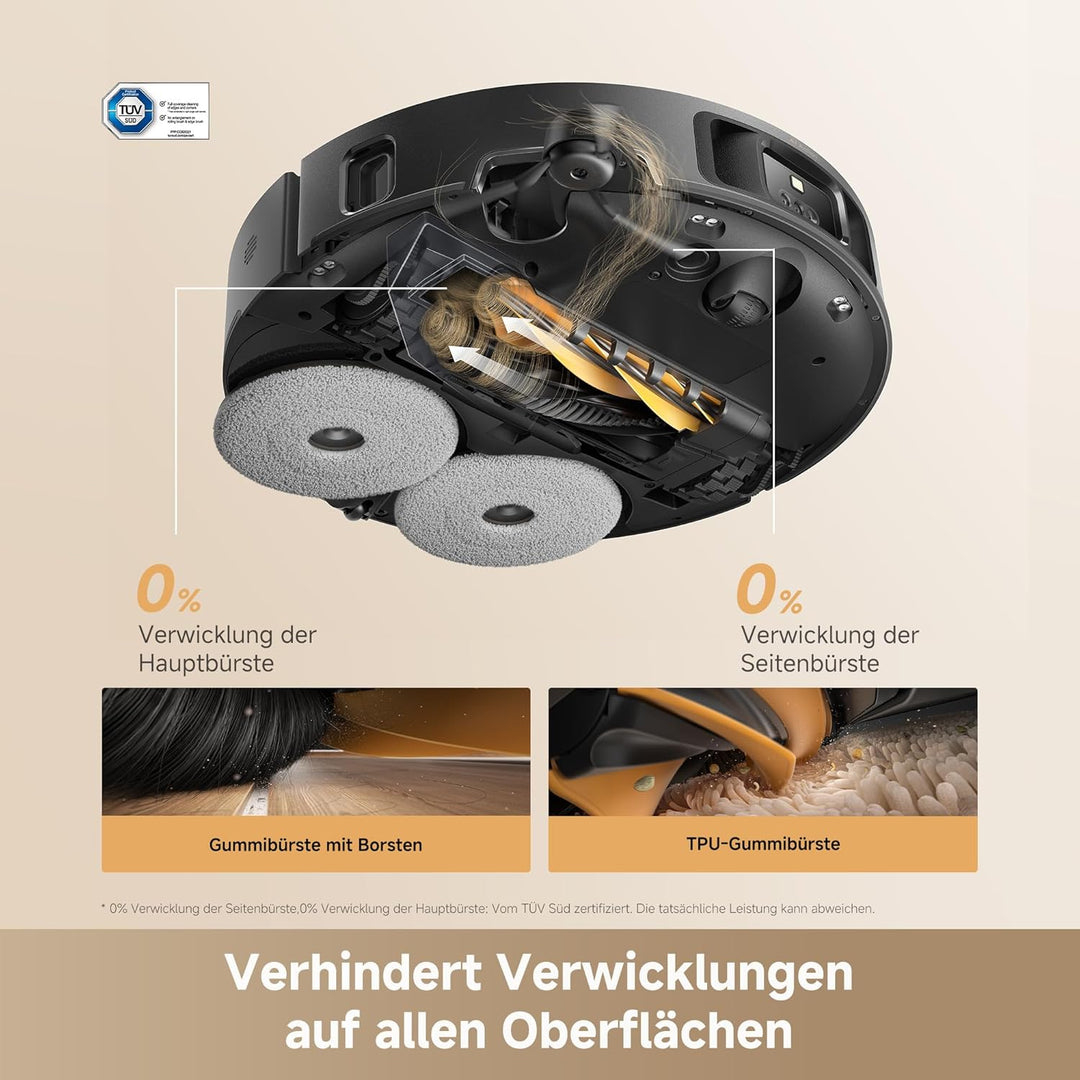 dreame L50s Pro Ultra Saugroboter mit Wischfunktion 100 Tage automatische Leerung, Mopp-Selbstreinig