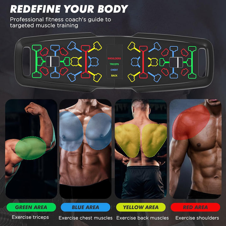 Premium Liegestützbrett Set Liegestützgriffe Push Up Board Verbessertes Konzept 2024 Liegestütze Bre