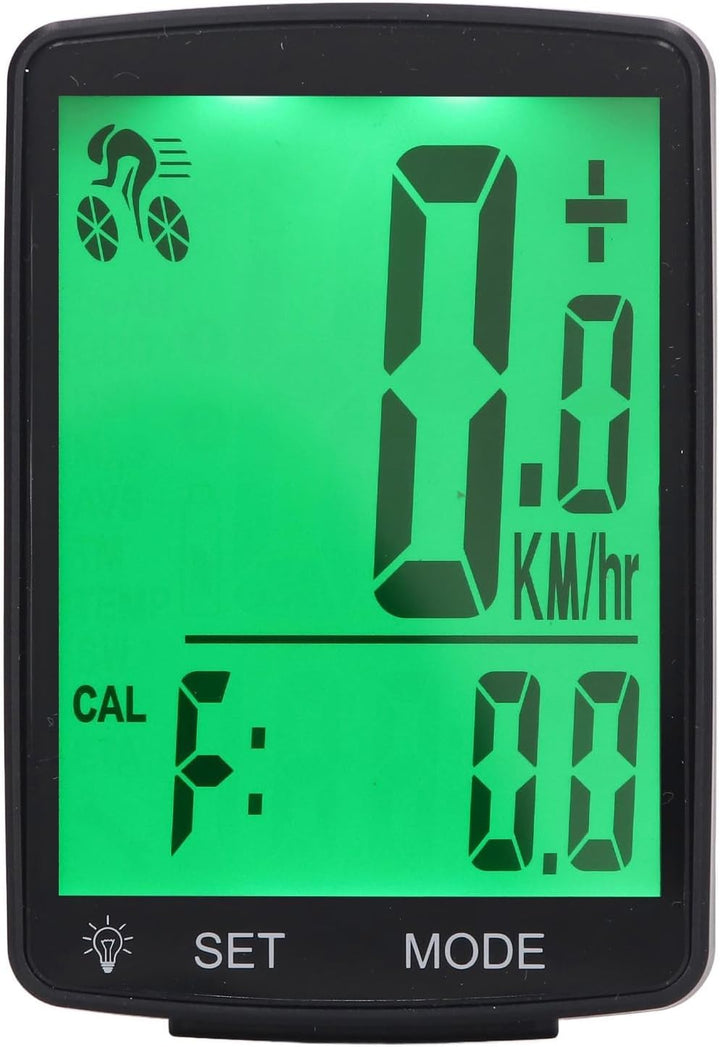 Walfront YA100 A Fahrradcomputer, Kabelloser Fahrradcomputer 2, 8-Zoll-LCD-Display mit Geschwindigke