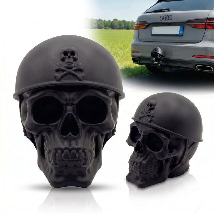 Totenkopf Anhängerkupplung Abdeckung – Schutzkappe für 50mm Kugelkopf – Schädel Design – Robuster Ku