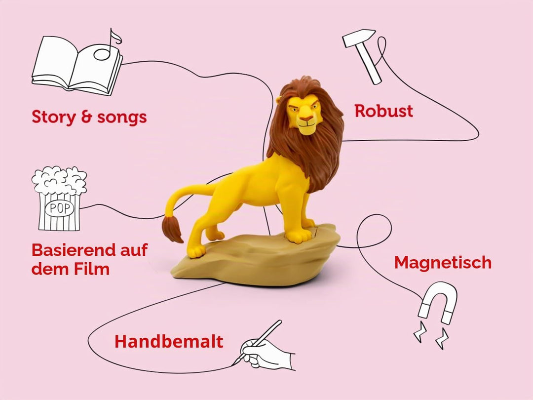 Tonies Der König der Löwen Hörfigur - König der Löwen Spielzeug, Disney Hörbücher für Kinder in Engl