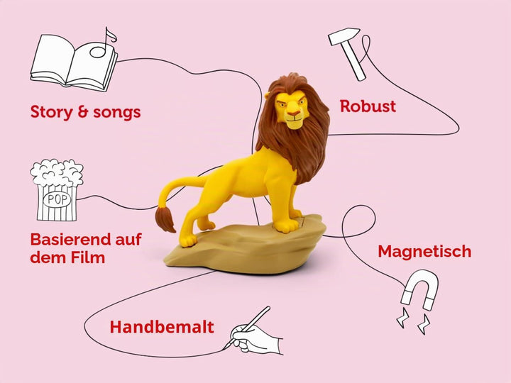 Tonies Der König der Löwen Hörfigur - König der Löwen Spielzeug, Disney Hörbücher für Kinder in Engl
