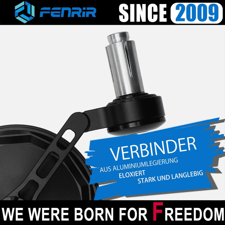 FENRIR E Geprüft E24 Lenkerendenspiegel Motorrad Spiegel Seitenspiegel lenkerende Rückspiegel Blends