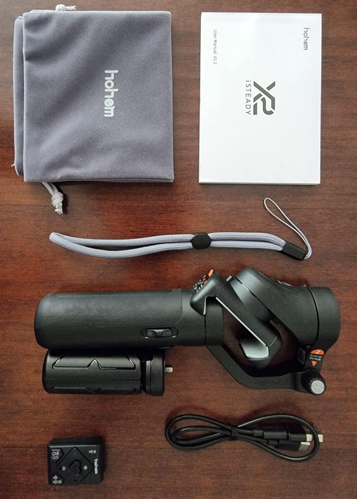 Hohem ISteady X2-3-Axis Smartphone Faltbarer Gimbal Handheld Stabilisator Mit Fernbedienung Typ C Re