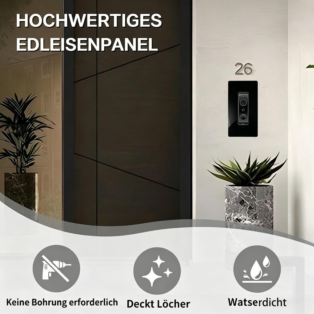 Blende Klingelschild für Eufy Video Doorbell E340 S220 C30 &amp; C31 – Türklingel ZubehörI I Türstation