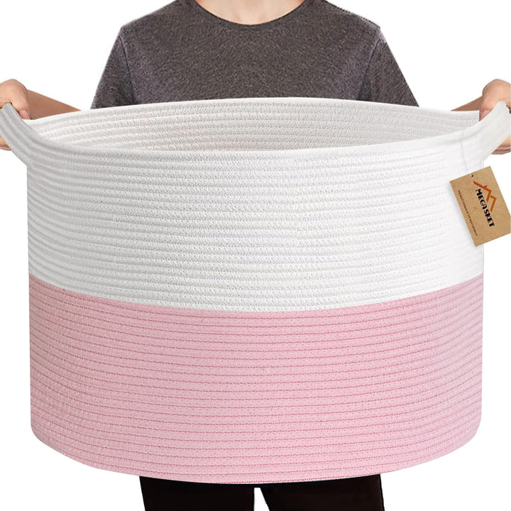 MEGASKET Aufbewahrungskörbe für die Organisation, 55,9 x 55,9 x 35,6 cm, XXXL, Deckenkorb, Wohnzimme