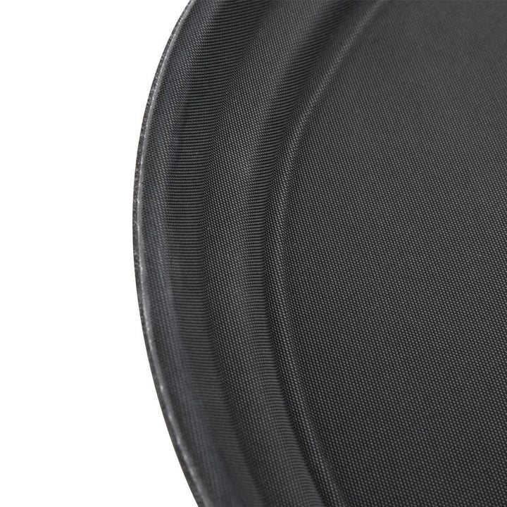 Olympia Kristallon Oval Anti-Rutsch Serviertablett, Schwarz: 685(B)x560(T)mm, Polypropylen Kunststof