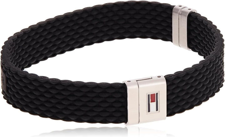 Tommy Hilfiger Jewelry armband für Herren aus Silikon aus Blau oder Schwarz, Black