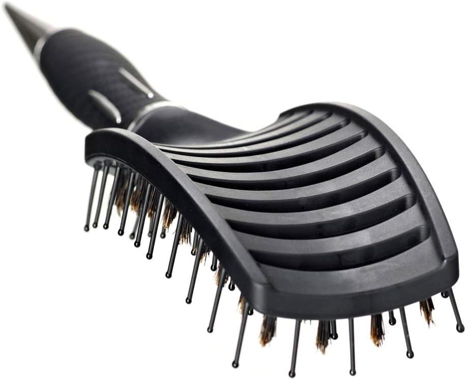 Kent 100% Boar Bristle Curved Nylon Brush - KS02 by Unknown