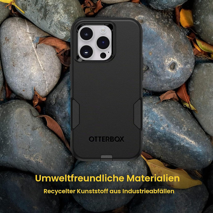 OtterBox Schutzhülle für iPhone 14 Pro (nur Pendler-Serie), schwarz, schlank und robust, taschenfreu