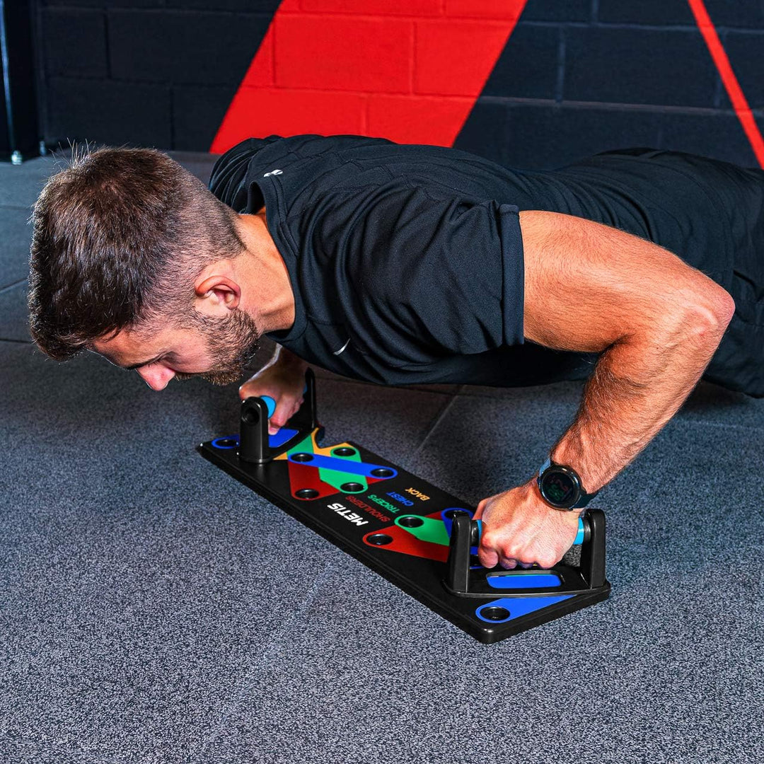 METIS Push Up Board & Push Up Handles - Klappbare Trainingsausrüstung | Training Rack - Indoor Fitne