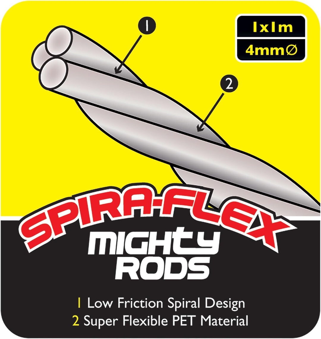C.K MightyRods Pro 10m Kabelstangen Standard Set, 4 Flexibilitäten Einziehstangen, Splitterfrei Glas