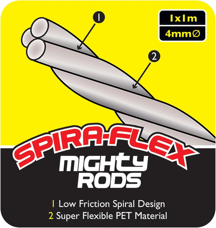 C.K MightyRods Pro 10m Kabelstangen Standard Set, 4 Flexibilitäten Einziehstangen, Splitterfrei Glas