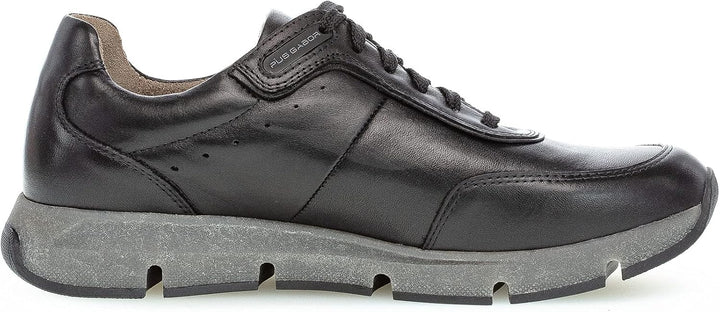 Pius Gabor Herren Sneaker,zertifiziertes Leder,Wechselfussbett,Superflex Sohle 40.5 EU Schwarz, 40.5