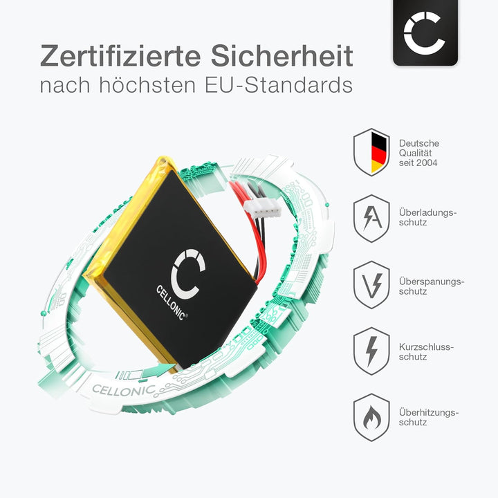 CELLONIC, Lautsprecherakku kompatibel mit Harman Kardon Esquire 2 (3500mAh, 3.7V) Ersatzakku CP-HK03
