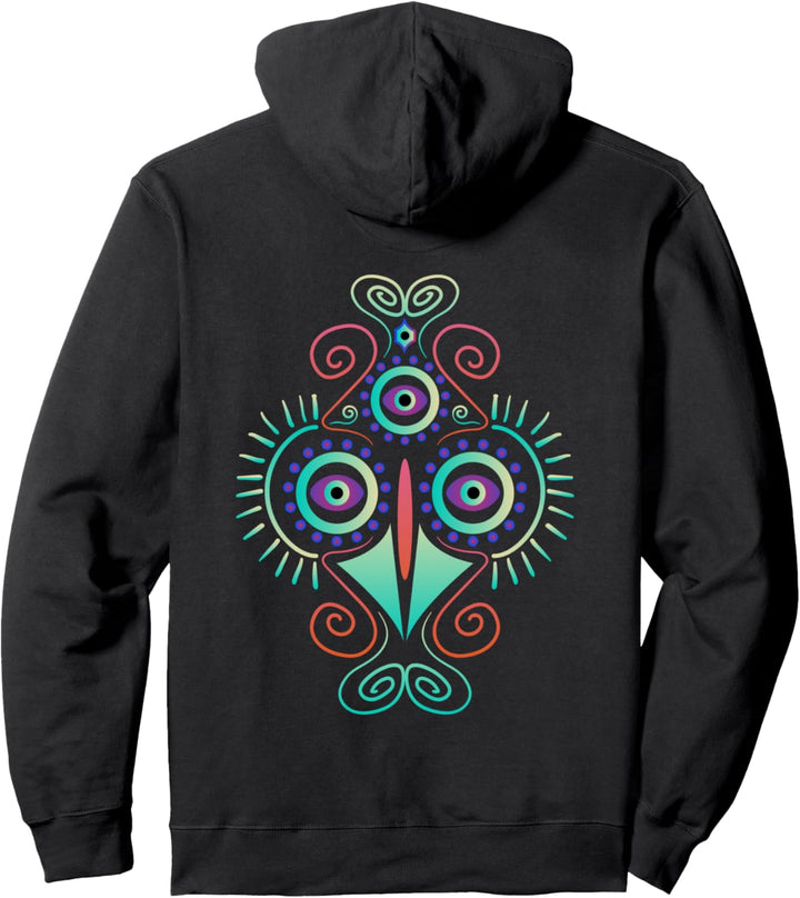 Backprint Spiritual Psytrance Rave Festival Goa - OM Pullover Hoodie