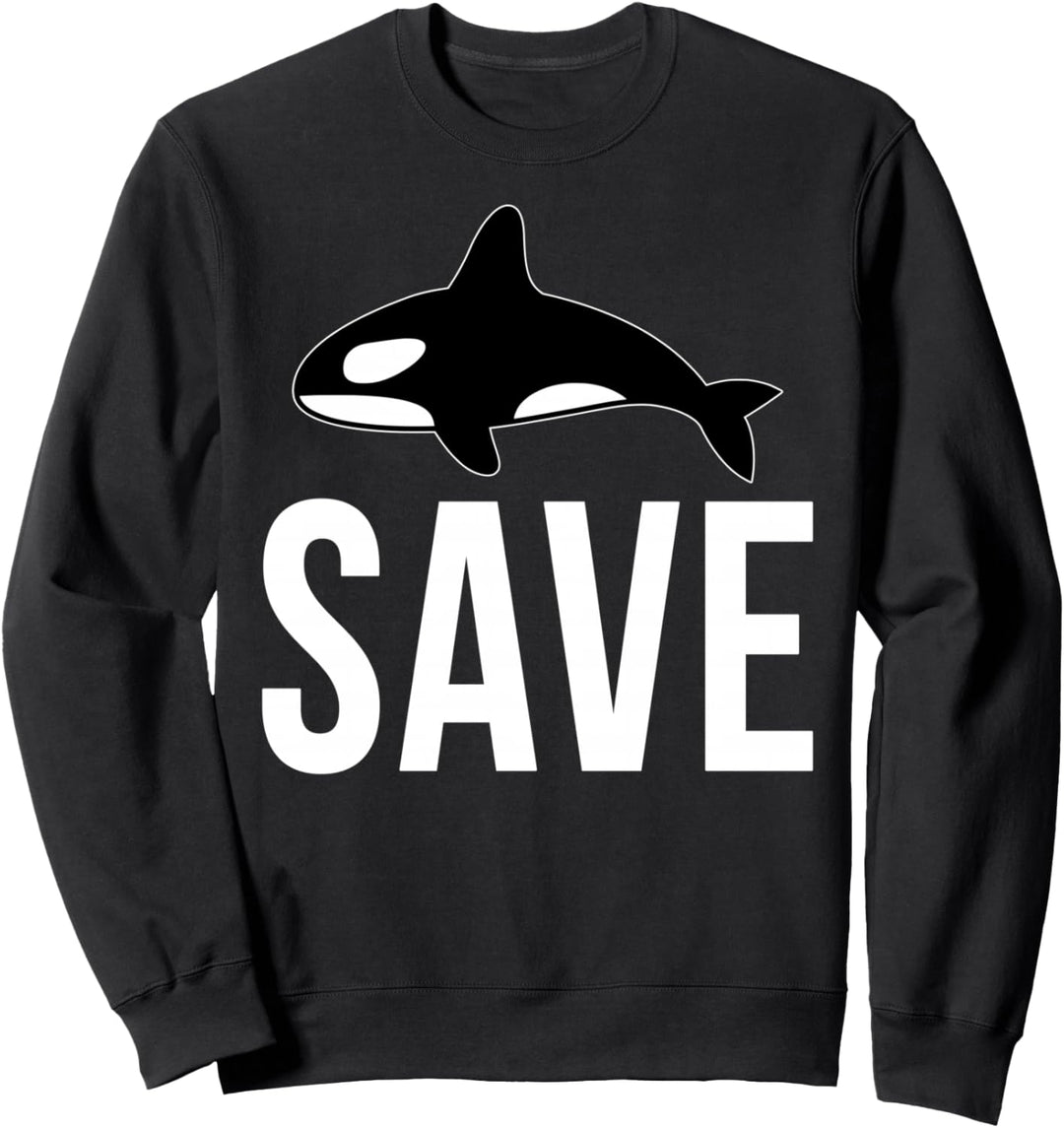 Save The Orca Schützt Den Orca Tierschutz Sweatshirt