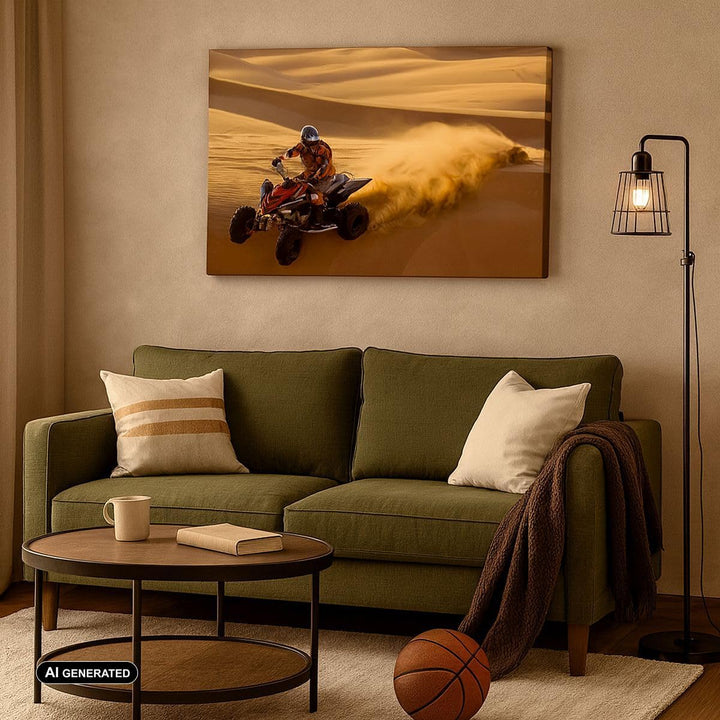 Bilder auf Leinwand Safari Rallye Wettkämpfe Sport Leinwandbild 70x50cm Wandbilder Dekoration Wohnzi
