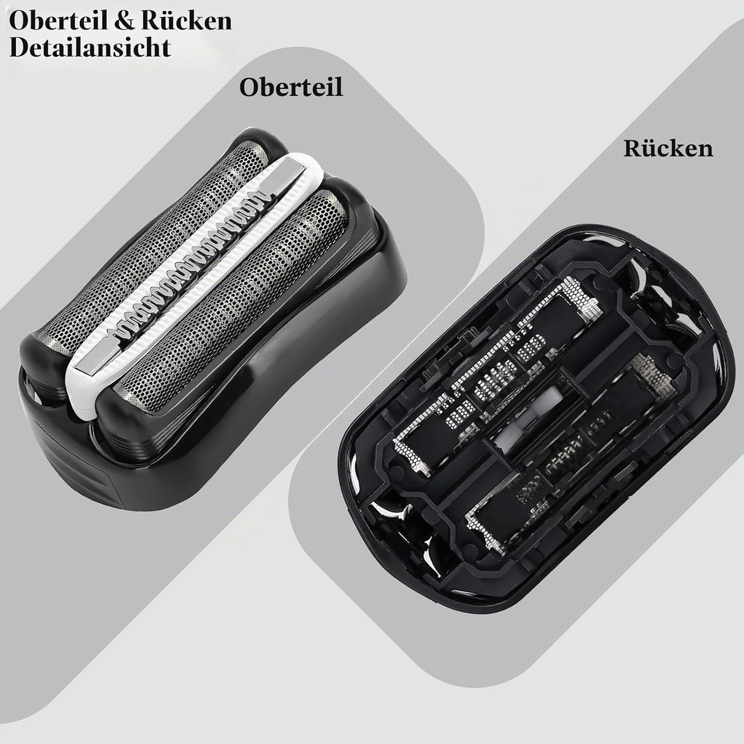 Scherkopf Serie 3 für Rasierer Herren Elektrisch, 2 Stück Ersatzscherteil Ersatzkopf Serie 3 32b Kom