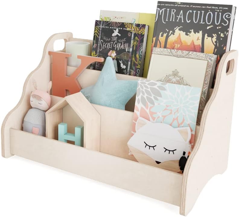 MAMOI® Bücherregal für Kinder, Bücherkiste für kinderzimmer, Book Shelf, Buchregal, Wandregal kinder