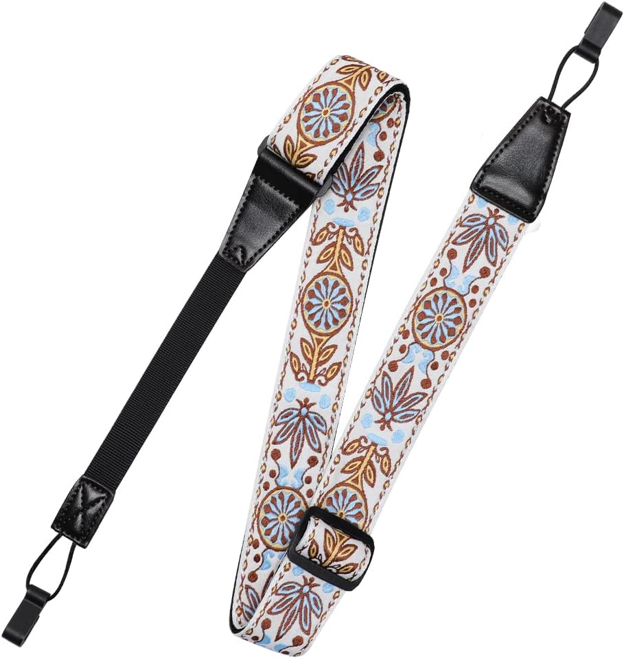 Ukulele Strap No Drill Jacquard Pusteblume, Jacquard Pusteblume