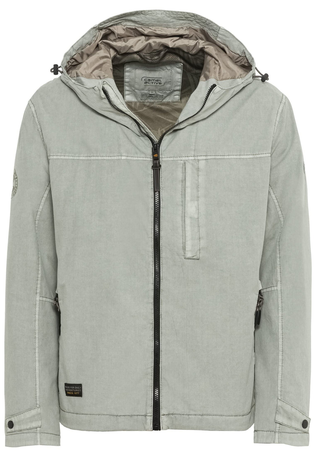camel active Herren Leichter Blouson mit Kapuze 26 Light Aqua Green, 26 Light Aqua Green