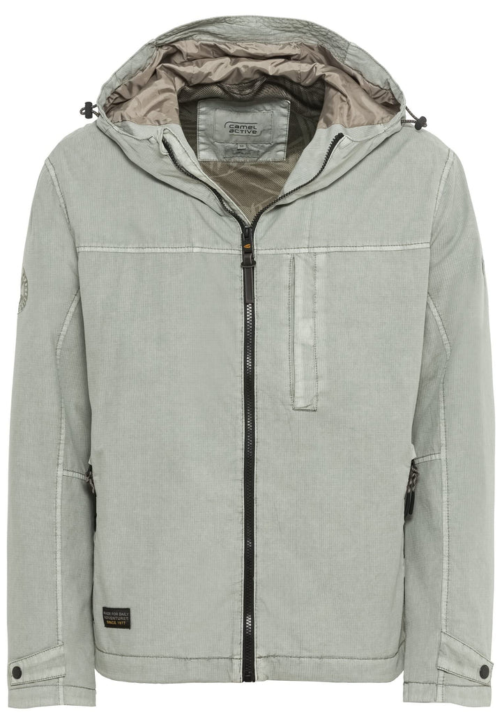 camel active Herren Leichter Blouson mit Kapuze 26 Light Aqua Green, 26 Light Aqua Green