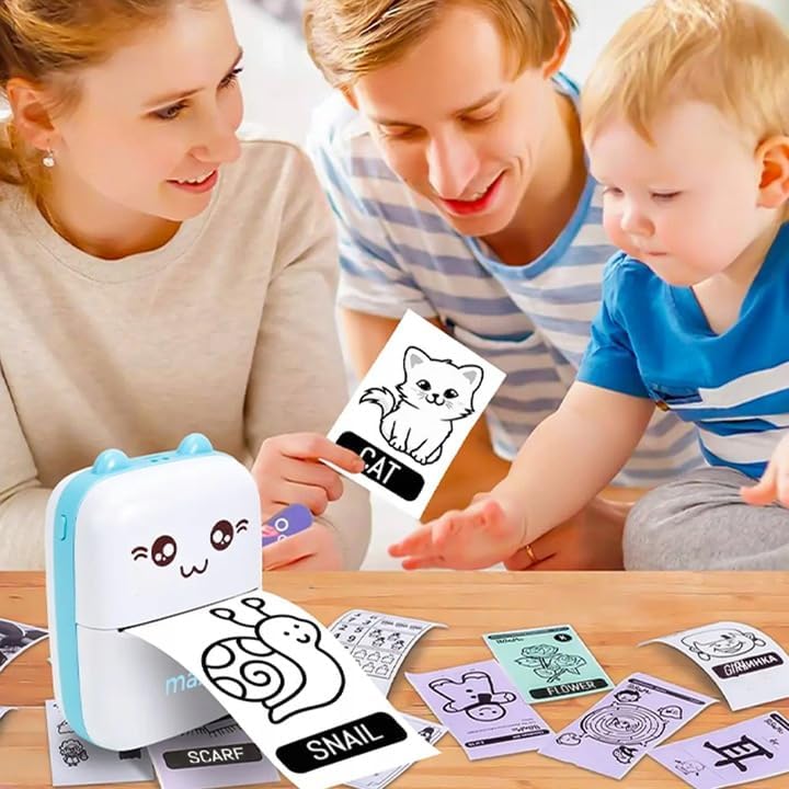 Maxlife Mini Drucker MXTP-100, Taschendrucker, Handy Fotodrucker, Tragbarer Mini Fotodrucker, Mobile
