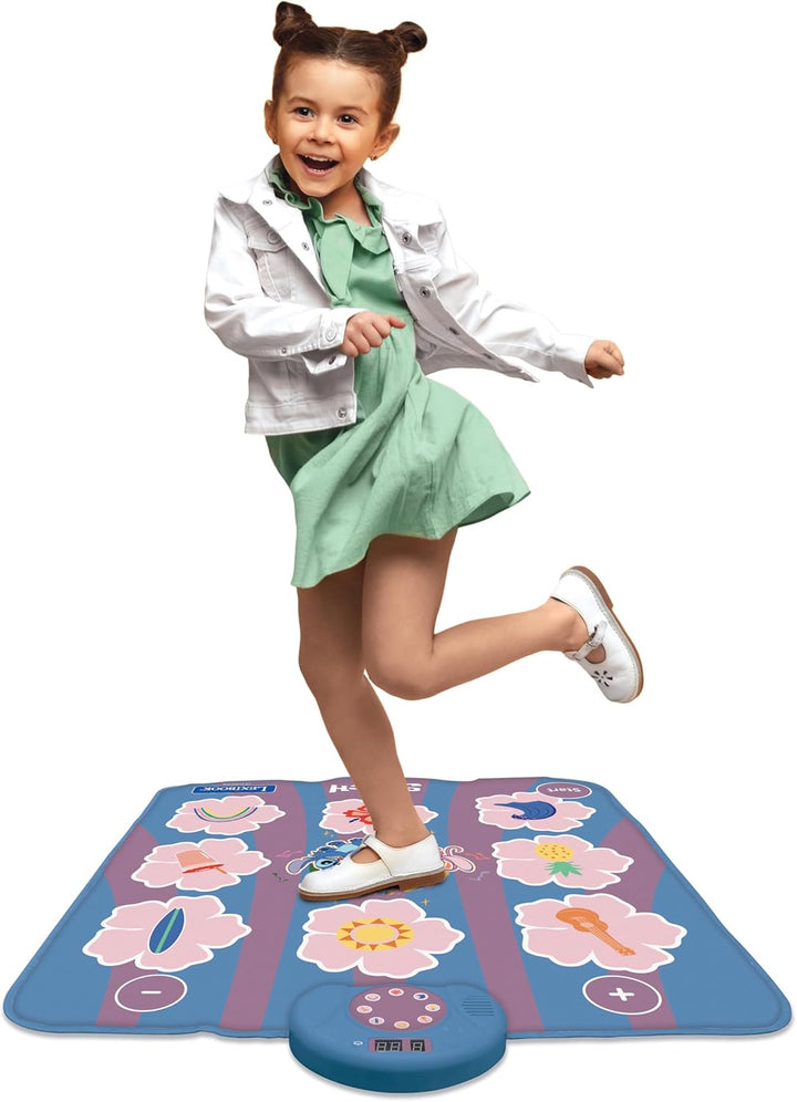 Lexibook, Disney Stitch, elektronischer Tanzteppich Stitch, Bluetooth und beleuchtet mit 6 Spielmodi