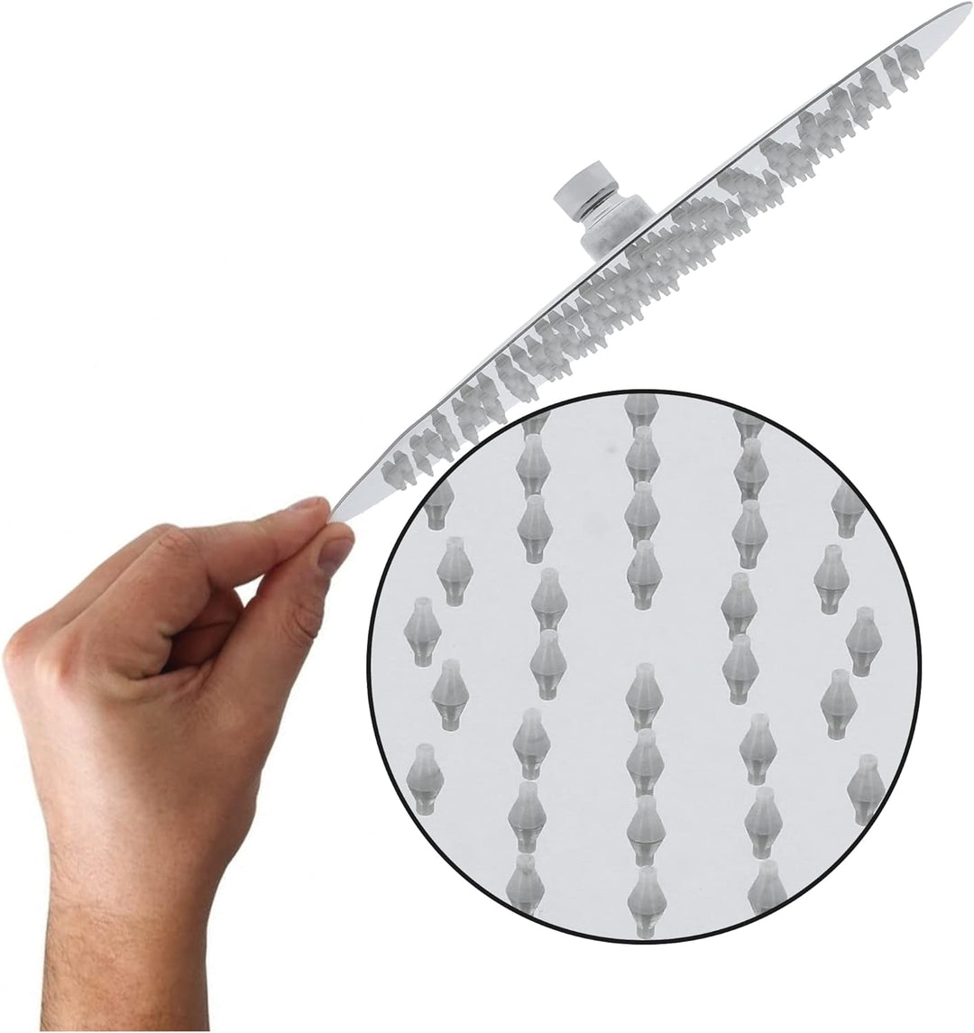 Millto™ Runder Edelstahl Duschkopf Regendusche 30 cm | Regenduschkopf Gross 12 Zoll Brausekopf Dusch